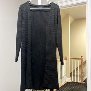 D & Bond Dark Gray Long Cardigan